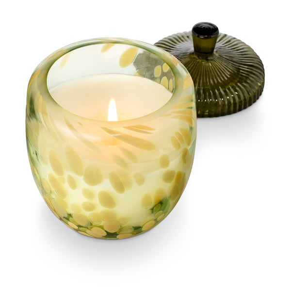 Illume Leaves & Acorns Glass Acorn Candle