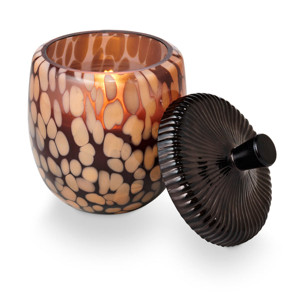Illume Midnight Pumpkin Glass Acorn Candle