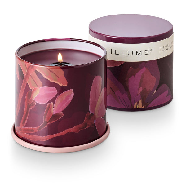 Illume Oleander Oak Vanity Tin Candle