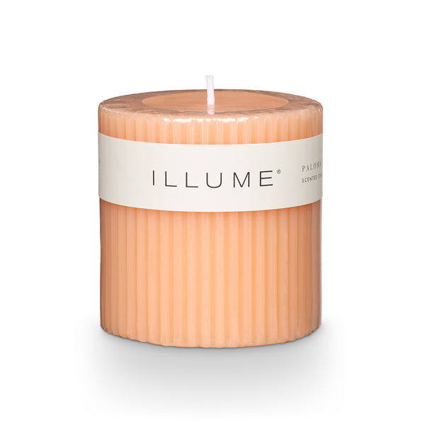 illume Paloma Petal Small Fragranced Pillar Candle