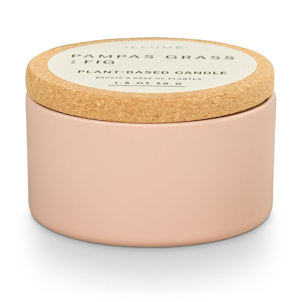 illume Pampas Grass and Fig Cork Tin Candle