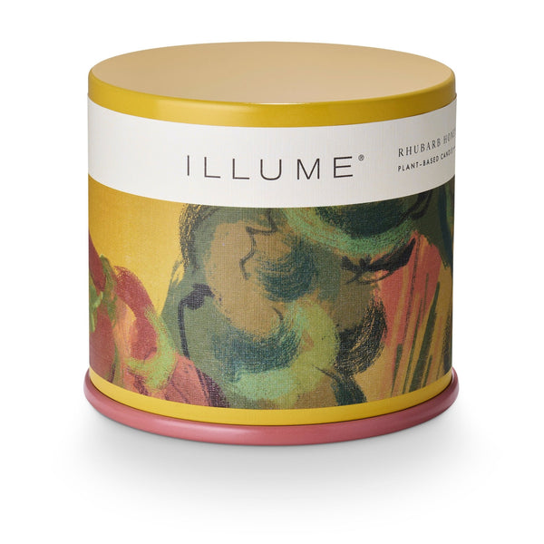 illume Rhubarb Honey Vanity Tin Candle