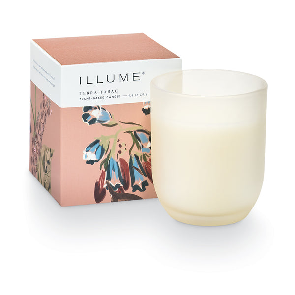 illume Terra Tabac Baby Boxed Glass Candle