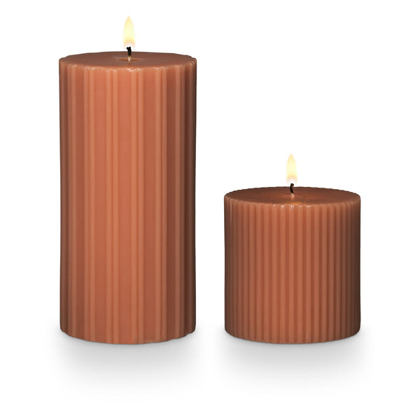 Illume Terra Tabac Small Fragranced Pillar Candle