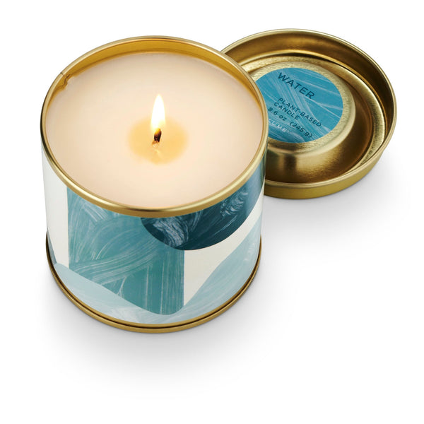 Illume Water Element Tin Candle