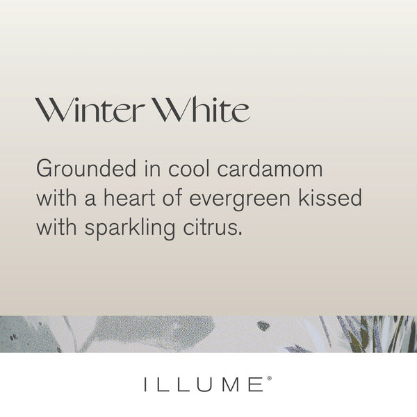 Illume Winter White Medium High Shine Tree Candle