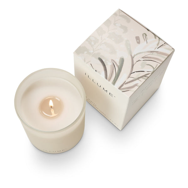 Illume Winter White Refillable Boxed Glass Candle