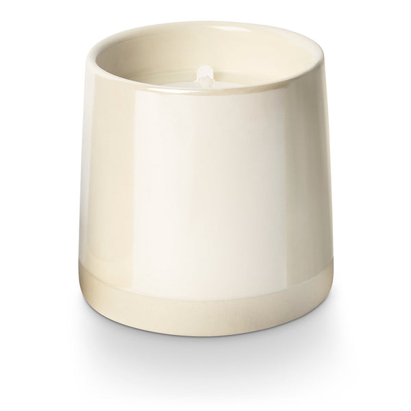 illume Winter White Shine Ceramic Candle