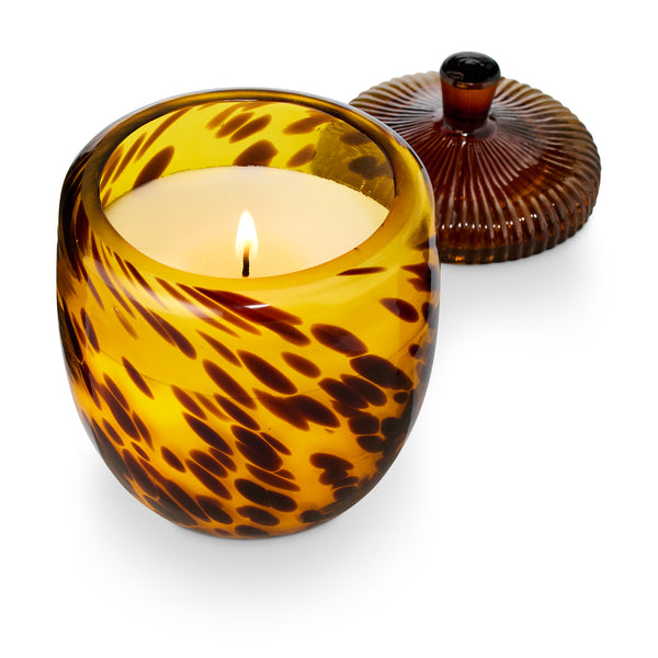 Illume Woodfire Glass Acorn Candle