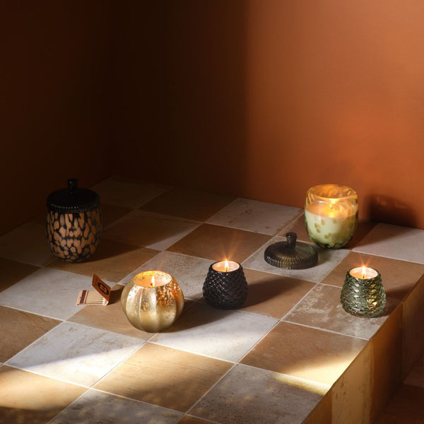 Illume Woodfire Glass Acorn Candle