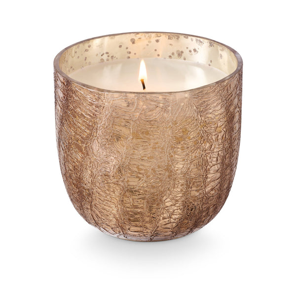 Illume Woodfire Large Boxed Crackle Glass Candle