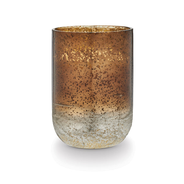 illume Woodfire Large Radiant Glass Candle