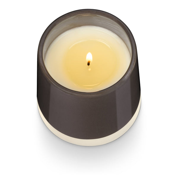 Illume Woodfire Shine Ceramic Candle