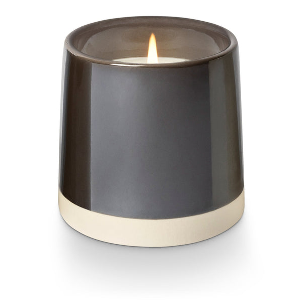 Illume Woodfire Shine Ceramic Candle