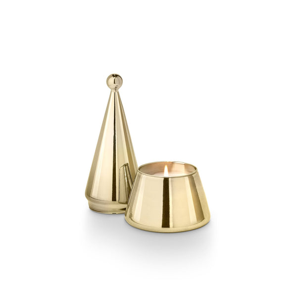 Illume Woodfire Small High Shine Tree Candle