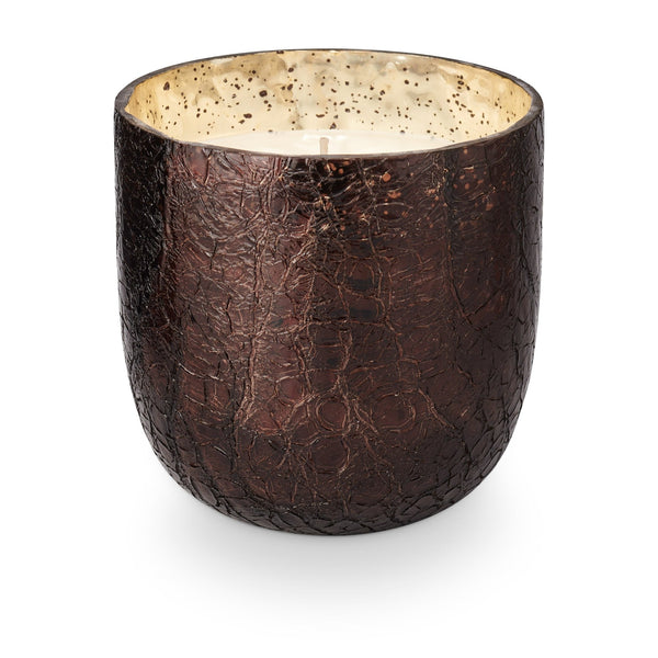 Illume Midnight Pumpkin Large Boxed Crackle Glass Candle