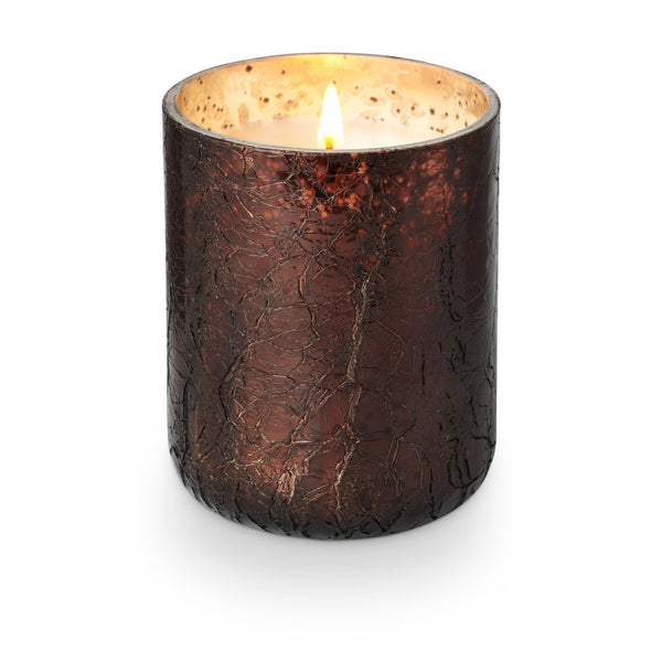 Illume Midnight Pumpkin Small Boxed Crackle Glass Candle