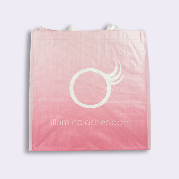 illumino LARGE PINK SHOPPING BAGS