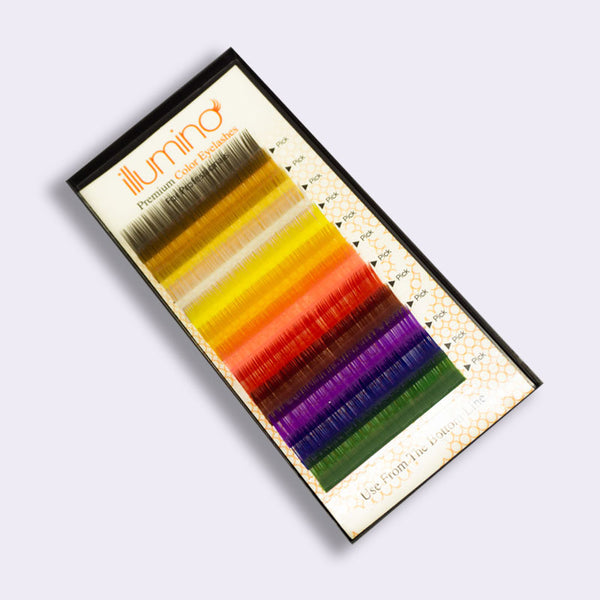 Illumino Specialty Lashes | B Curl | Color And Glitter