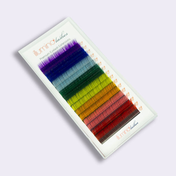 illumino Specialty Lashes | B Curl | Color and Glitter