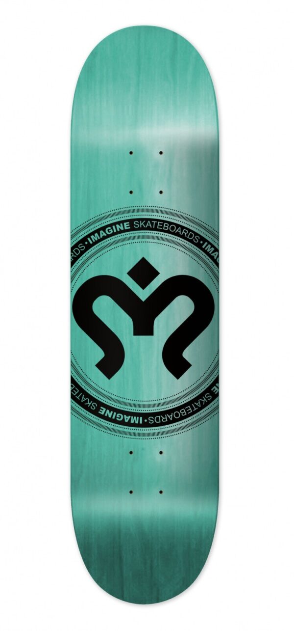 imagine skateboards imagine deck medallion black assorted