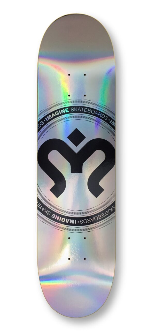 imagine skateboards imagine deck medallion holographic