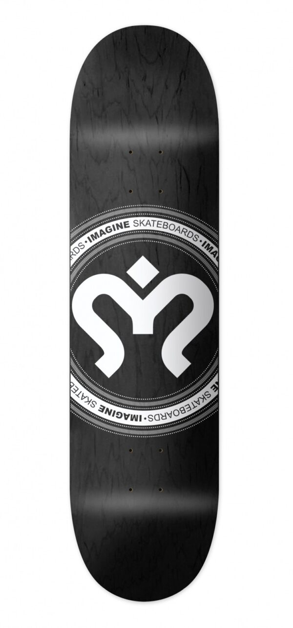 imagine skateboards imagine deck medallion white assorted