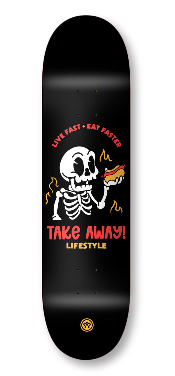 imagine skateboards imagine deck take away fast food