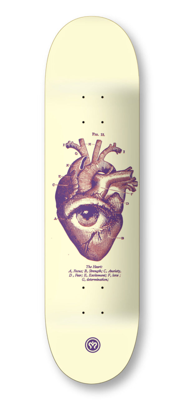 imagine skateboards imagine deck heartmind cream