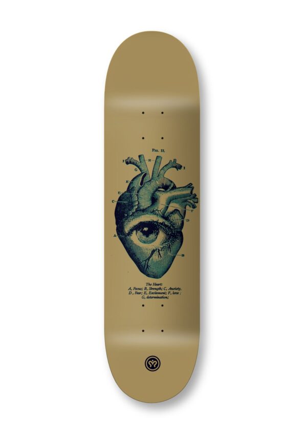 imagine skateboards imagine deck heartmind gold
