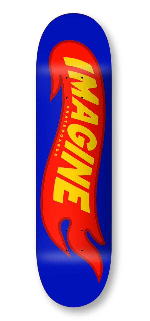 Imagine Skateboards Imagine Deck Hot Flames Blue