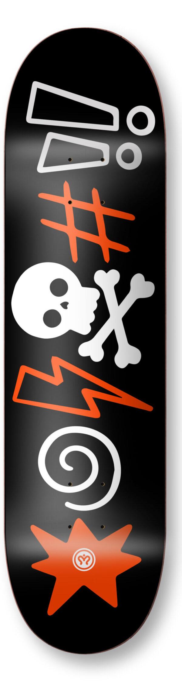 imagine skateboards imagine deck insult black