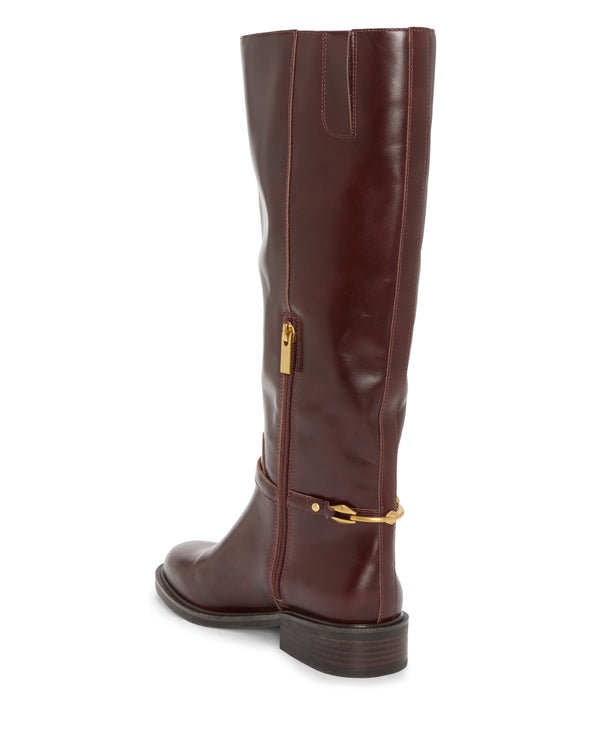 Imagine Vince Camuto Adria Narrow Calf Knee High Boot Rich Mahogany