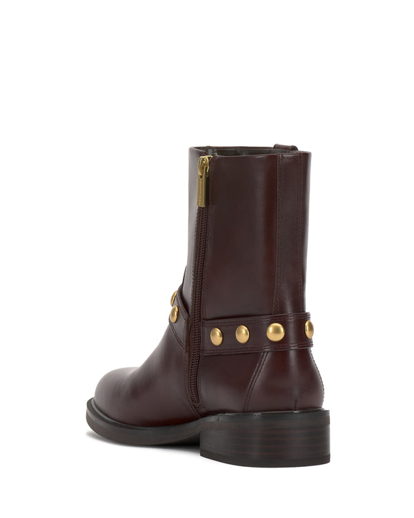 Imagine Vince Camuto Amais Moto Bootie Rich Mahogany