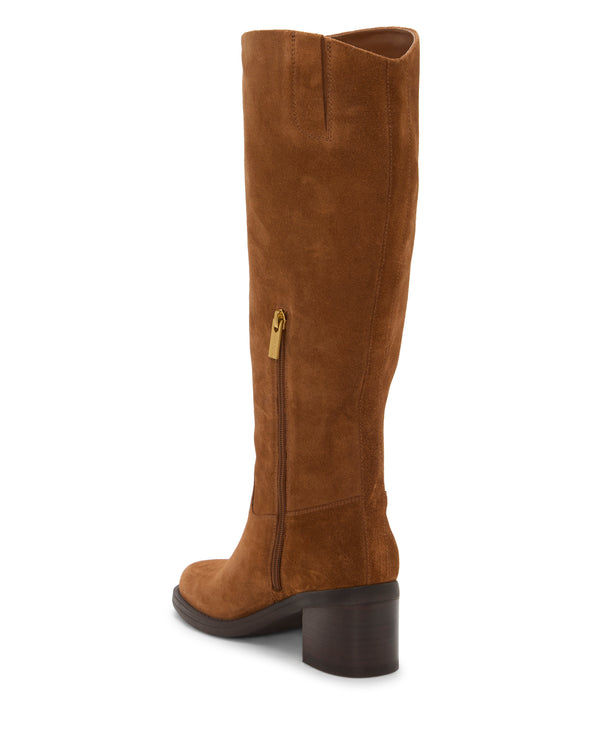 Imagine Vince Camuto Amree Narrow Calf Knee High Boot Burnt Sugar