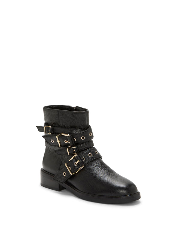 Imagine Vince Camuto Arielle Multi-Buckle Moto Bootie Black