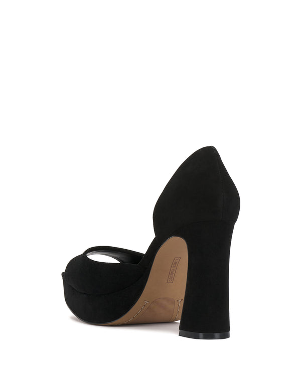 Imagine Vince Camuto Bryanna Peep Toe Platform Pump Black