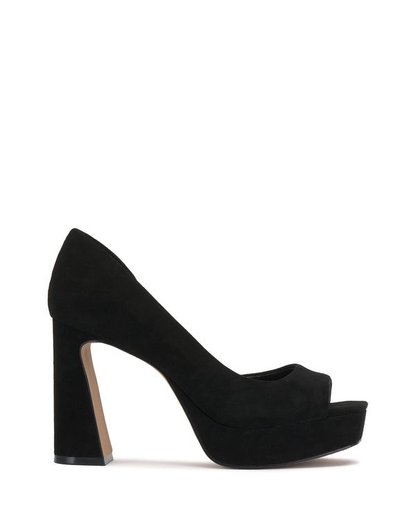 imagine vince camuto Bryanna Peep Toe Platform Pump Black
