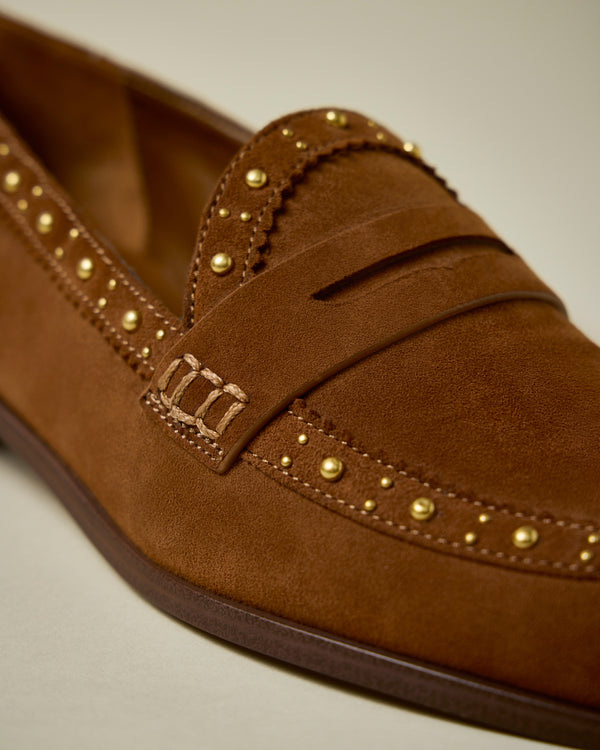 Imagine Vince Camuto Camdyn Studded Loafer Burnt Sugar
