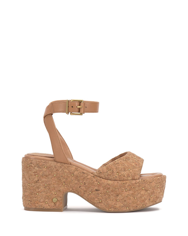 Imagine Vince Camuto Ellah Platform Sandal Natural/Travertine