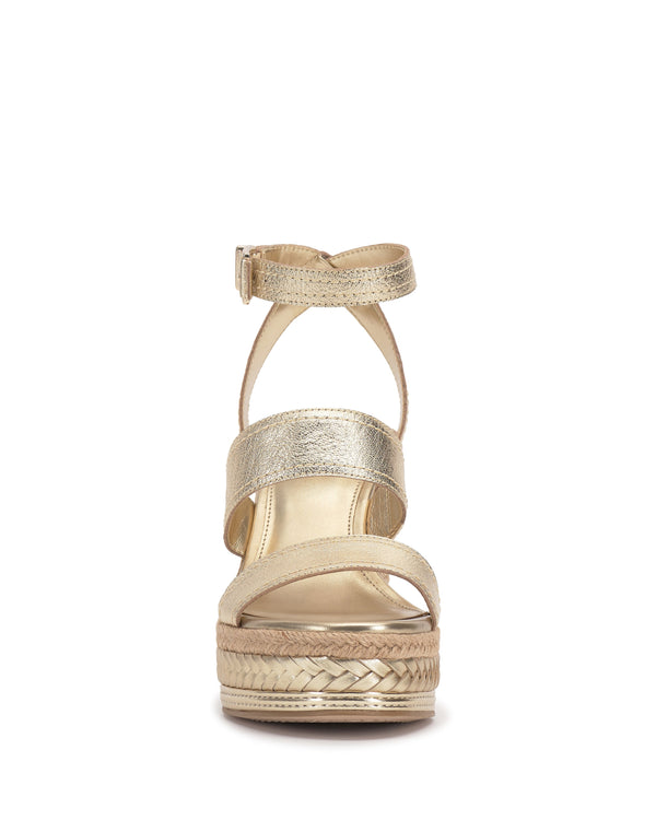 Imagine Vince Camuto Esmia Espadrille Wedge Sandal Egyptian Gold