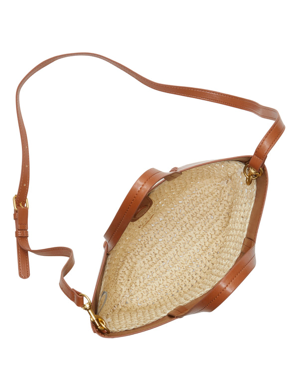 Imagine Vince Camuto Fredi Small Tote Bag Natural/Caramello