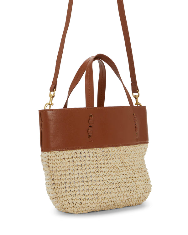 Imagine Vince Camuto Fredi Small Tote Bag Natural/Caramello