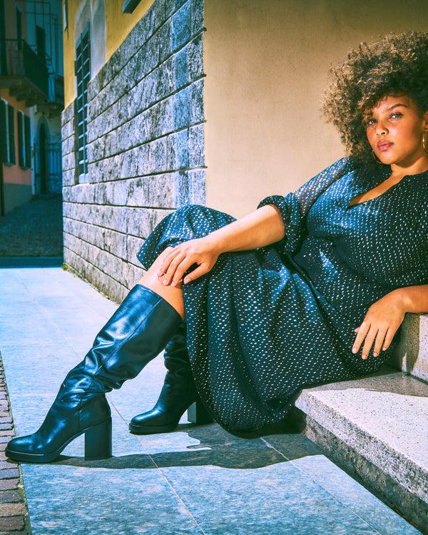 imagine vince camuto Gibi Extra Wide Calf Knee High Boot Black