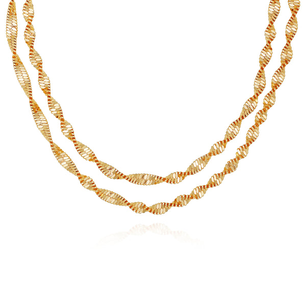 imagine vince camuto Goldtone Double Layered Harringbone Necklace Gold Tone imagine vince camuto Goldtone Double Layered Harringbone Necklace Gold Tone