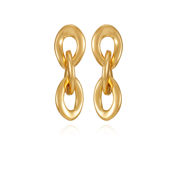 imagine vince camuto Goldtone Interlocked Link Drop Earrings Gold Tone