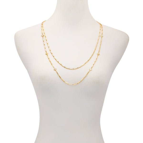 Imagine Vince Camuto Goldtone Long Layered Necklace Gold Tone