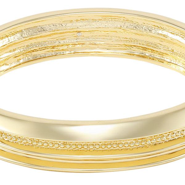 Imagine Vince Camuto Goldtone Textured Hinge Bracelet Gold Tone