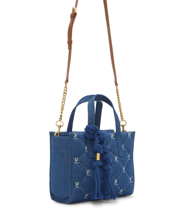 Imagine Vince Camuto Barry Small Tote Bag Denim