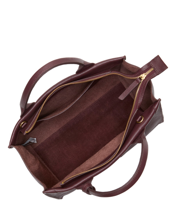 Imagine Vince Camuto Lorla Satchel Bag Red Currant